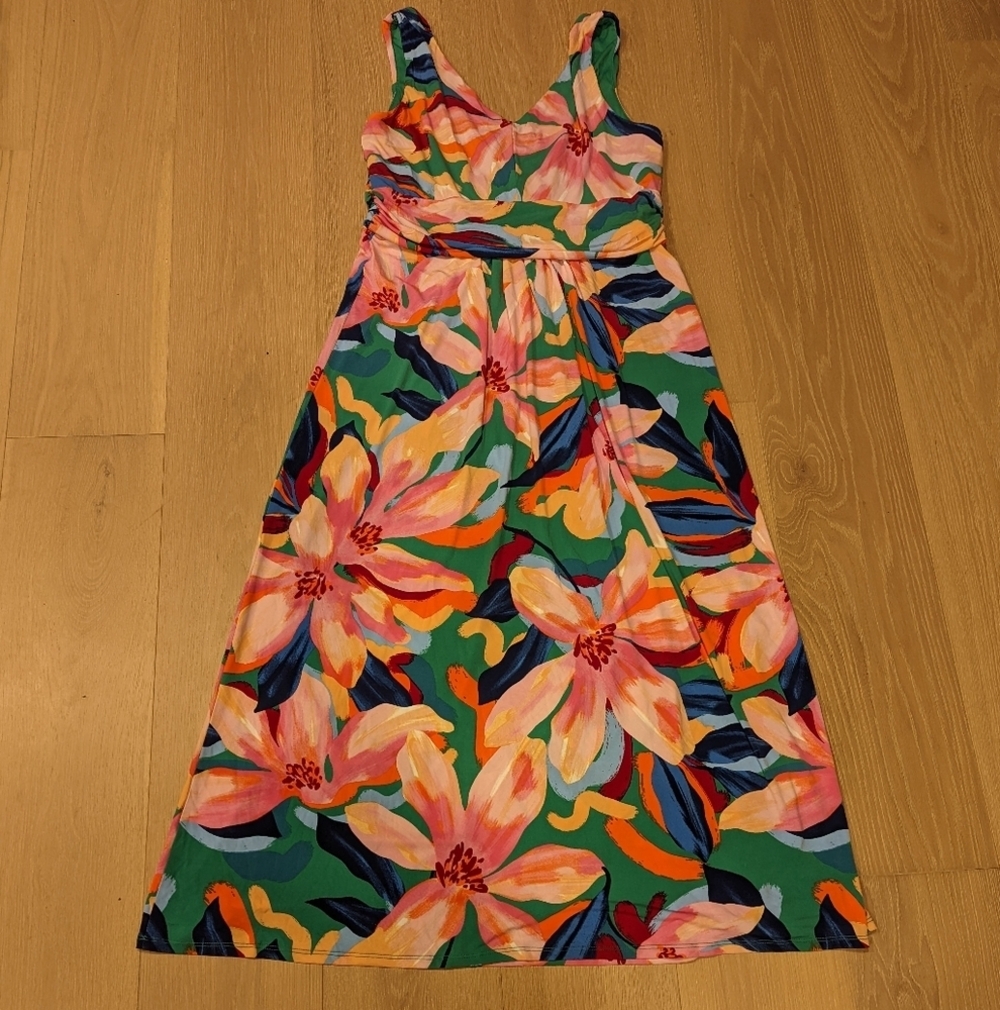 Floral Maxi Dress with Vibrant Colors - Picture 7 of 7